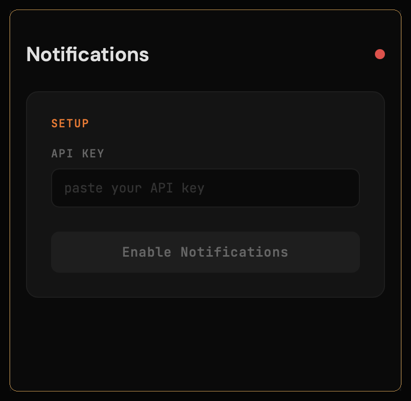 Push Notification PWA — iPhone notification showing Claude Code usage alert